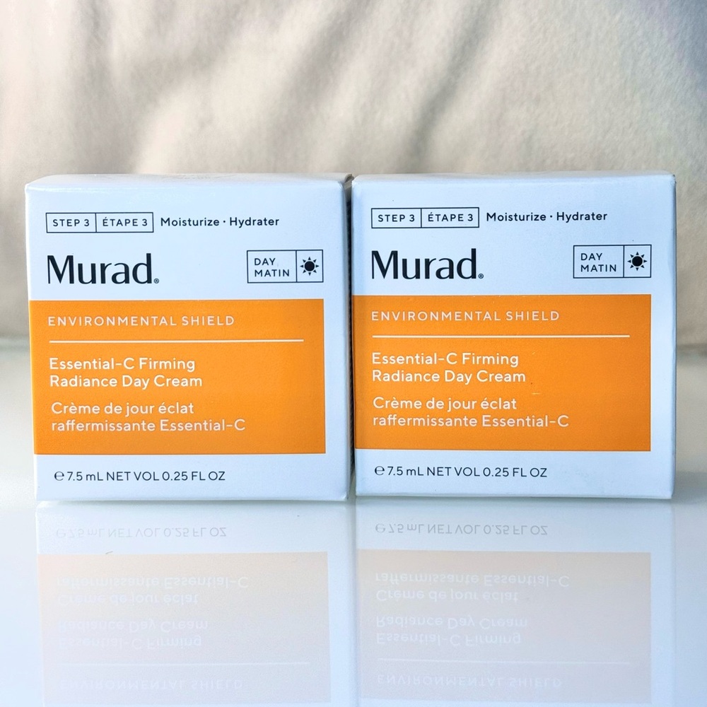 New Daily Murad Essential C Firming Radiance Day Cream 7.5 ml / 0.25 oz. X2